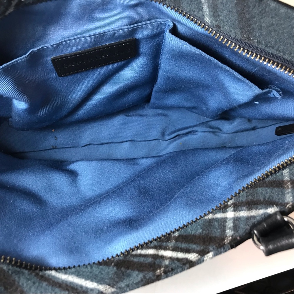 Reserved for Peony- Banana Republic leather trim plaid purse - Picture 5 of 8